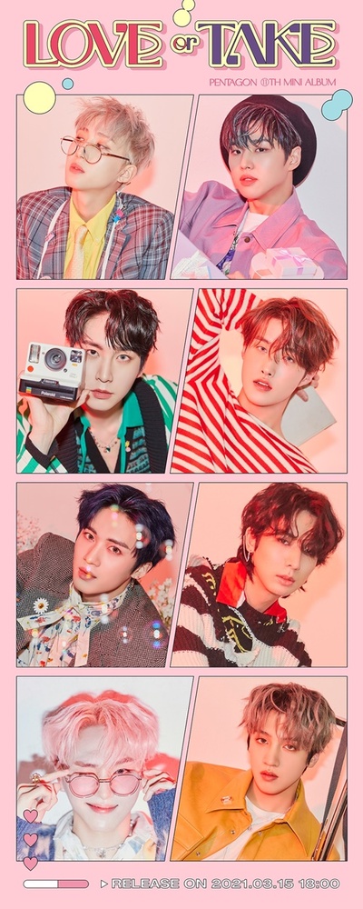 PENTAGON，公开迷你11辑《LOVE or TAKE》主题形象